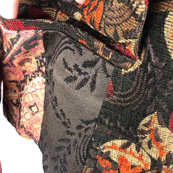 Coldwater Creek 2 Metal Button Leaf Print Blazer - Picture 8 of 15